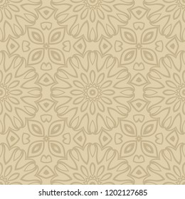 color swatches background . vector illustration with floral seamless pattern.