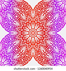 color swatches background . vector illustration with floral seamless pattern.