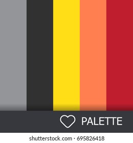 Color swatches book. Color palette guide. Colors for 2018. Colors of the Year, Palette Fashion without Name. Vector Illustration