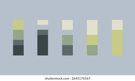 Las muestras de color muestran variaciones de gradiente contra una simple toma de estudio de fondo.
