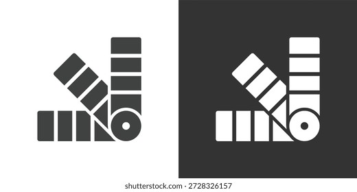 Color Swatches icon. Solid glyph series icon