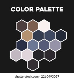 Color swatches. Color palette 2023. Vector illustration