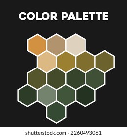 Color swatches. Color palette 2023. Vector illustration