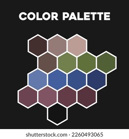 Color swatches. Color palette 2023. Vector illustration
