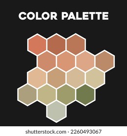 Color swatches. Color palette 2023. Vector illustration