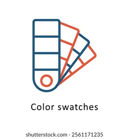 Color swatches Vector Two Color Icon. Eps file 10