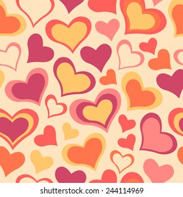 Color sweet All Lovers Day Valentine pattern. Seamless vector background