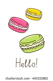 Color sweet macarons for Your design