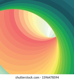 Color Swirl Warmhole Vortex Twist Generative Art background illustration