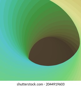 Color Swirl Warmhole Vortex Twist Generative Art background illustration