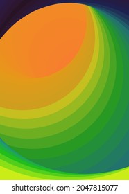 Color Swirl Warmhole Vortex Twist Generative Art background illustration