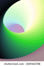 Color Swirl Warmhole Vortex Twist Generative Art background illustration
