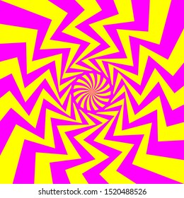 Color Swirling hypnotize spiral vector background