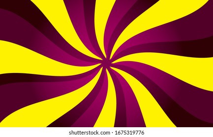 Color Swirling radial vortex vector background