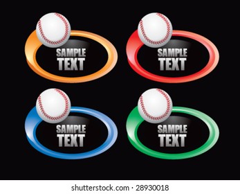 color swoosh baseball icon