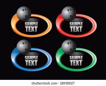 color swoosh bowling  icon