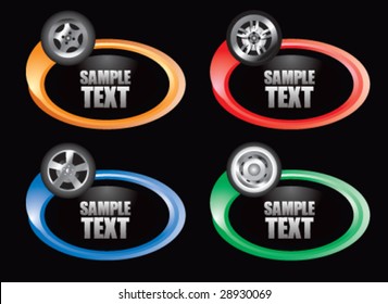 color swoosh tire  icon