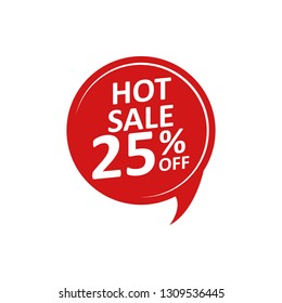  color tag discount 25% bubble icon. Element of discount tag. Premium quality graphic design icon. Signs and symbols collection icon for websites, web design, mobile app