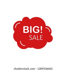  color tag discount big sale bubble icon. Element of discount tag. Premium quality graphic design icon. Signs and symbols collection icon for websites, web design, mobile app