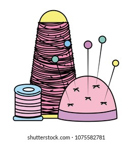 color tailor thread with pin sewing chishion