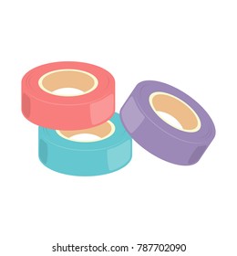 Tape roll Royalty Free Vector Image - VectorStock
