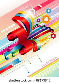 color tape vector illustration