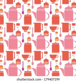 color tea time pattern