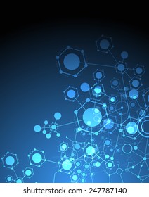 Color technology communication background