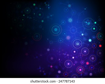 Color technology communication background