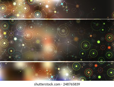 Color technology communication background