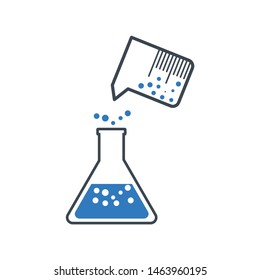 Color test tube icon vector illustration on white background 
