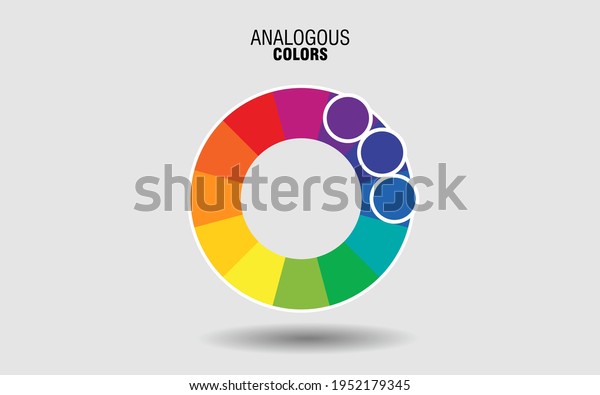 Color Theory, ANALOGOUS COLORS isolate background