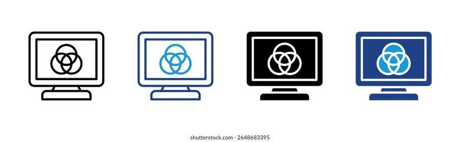 Elemento Ícone Da Teoria De Cores Para Design