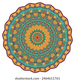Color Therapy: A Bohemian Mandala Pattern for Relaxation