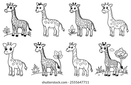 Color this adorable giraffe and bring it to life with your favorite colors! Use bright shades to make the giraffe’s long neck and spots stand out. 