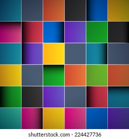 Color tiles, abstract background