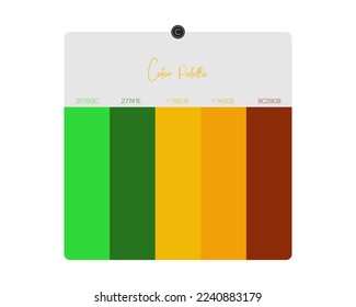 Color Tone with Code Vector Illustration