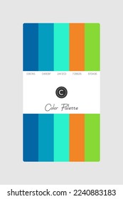 Color Tone with Code Vector Illustration