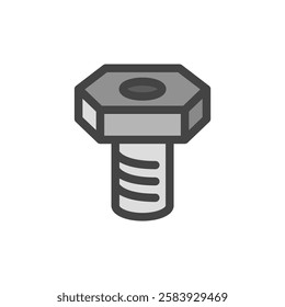 Color tool related single item icon bolt
