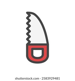 Color tool related single item icon saw