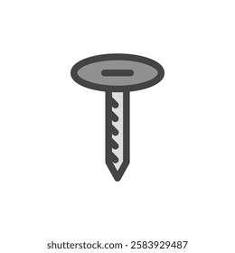 Color tool related single item icon screw