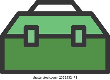 Color tools single item icon tool box