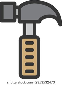 Color tools single item icon Hammer