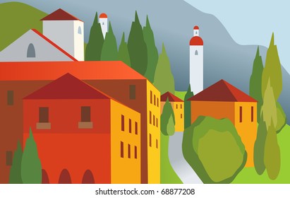 color town background