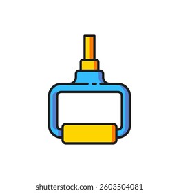Color TPX loop training equipment icon isolated on white background. Sport equipment. Flat filled outline style with shadow. Vector