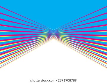 Color transition with straight parallel lines. Abstract vector background. Modern color pattern for packaging design, interior decoration, clothing, web design.