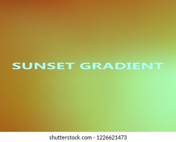 Color transition texture. Retro color gradient background for card or banner. Gradient background with color transitions. Neon effect vector backdrop.Blurred Illustration in orange light green colors