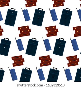 color travel luggage vacation object background