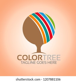 Color Tree Logo Template