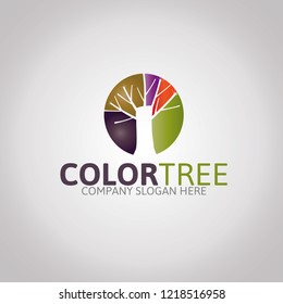 Color Tree Logo Template
